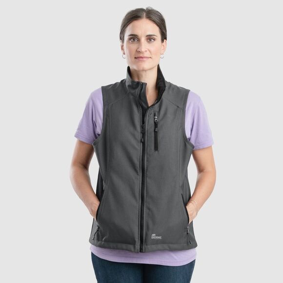 Berne Women's Softshell Vest Magnet Grey size Small Work Chore Barn - Picture 11 of 11